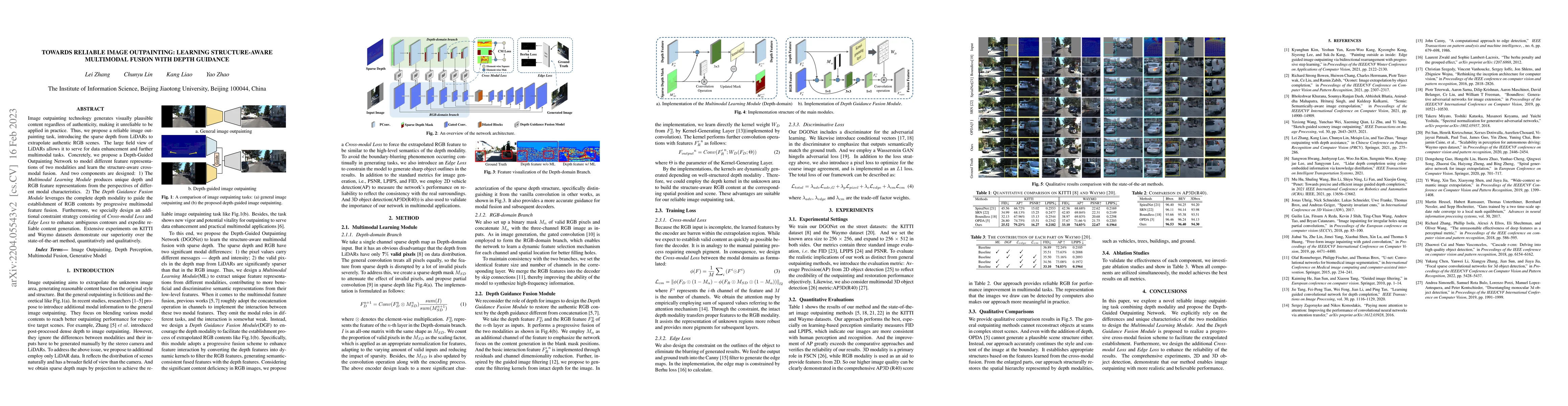 Thumbnail for Towards Reliable Image Outpainting: Learning Structure-Aware Multimodal
  Fusion with Depth Guidance
