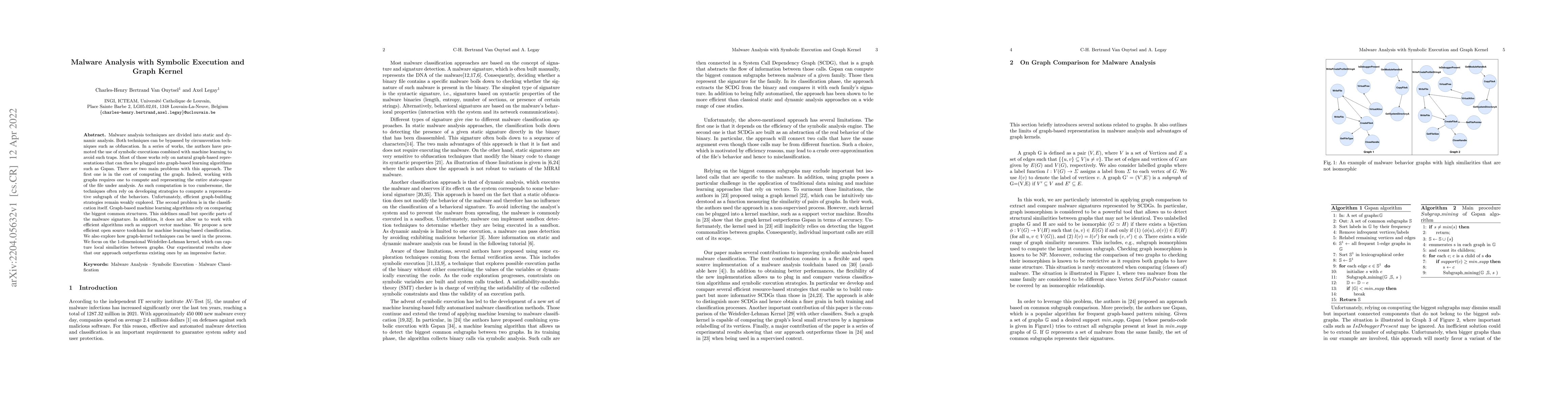 Thumbnail for Malware Analysis with Symbolic Execution and Graph Kernel