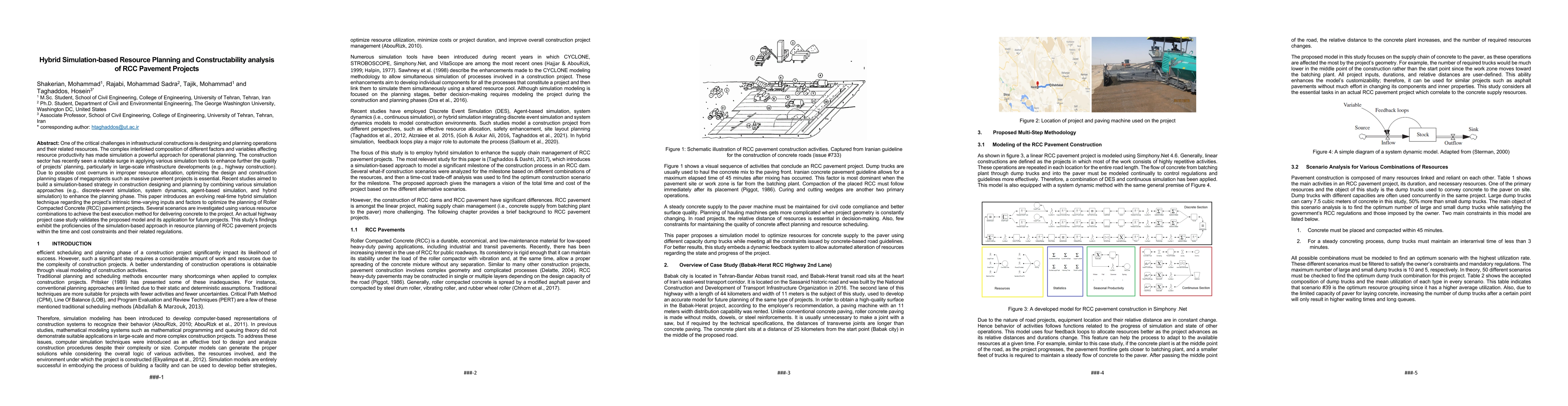Thumbnail for Hybrid Simulation-based Resource Planning and Constructability Analysis
  of RCC Pavement Projects
