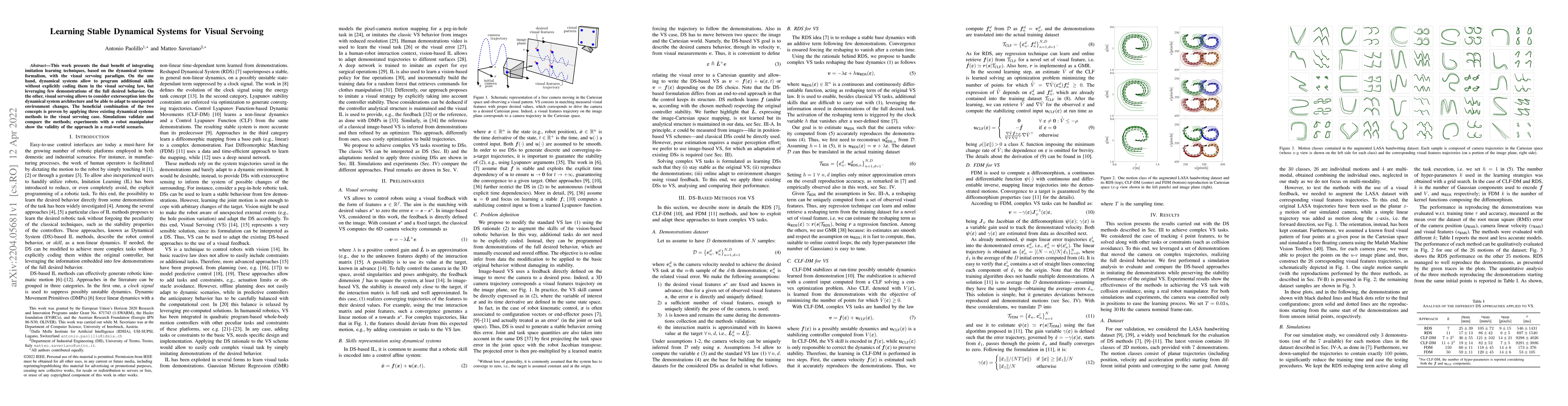 Thumbnail for Learning Stable Dynamical Systems for Visual Servoing