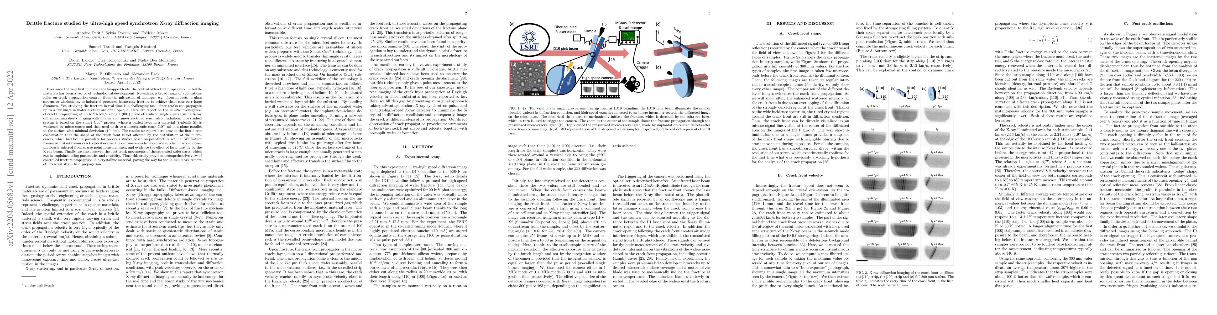 Thumbnail for Brittle fracture studied by ultra-high speed synchrotron X-ray
  diffraction imaging