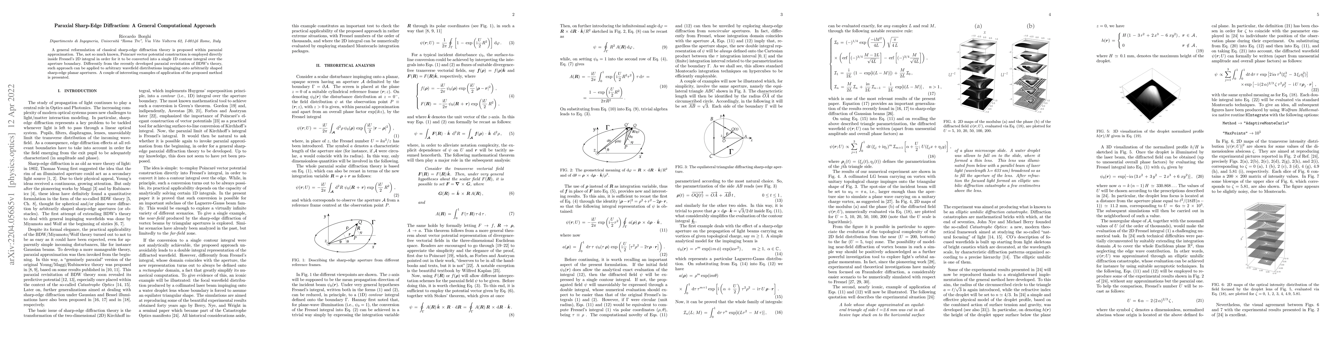 Thumbnail for Paraxial Sharp-Edge Diffraction: A General Computational Approach