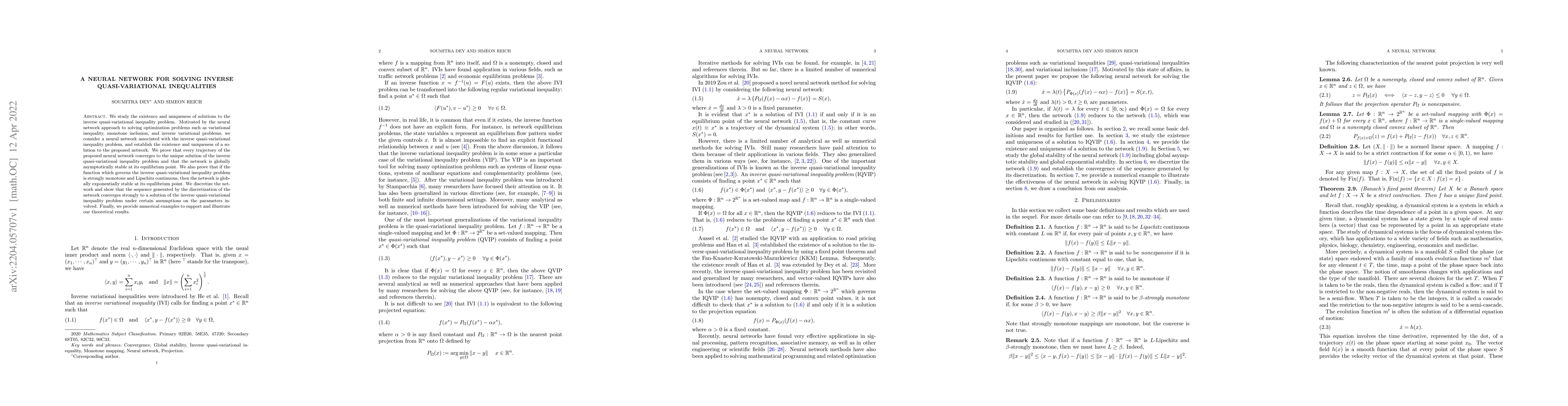 Thumbnail for A Neural Network for Solving Inverse Quasi-Variational Inequalities
