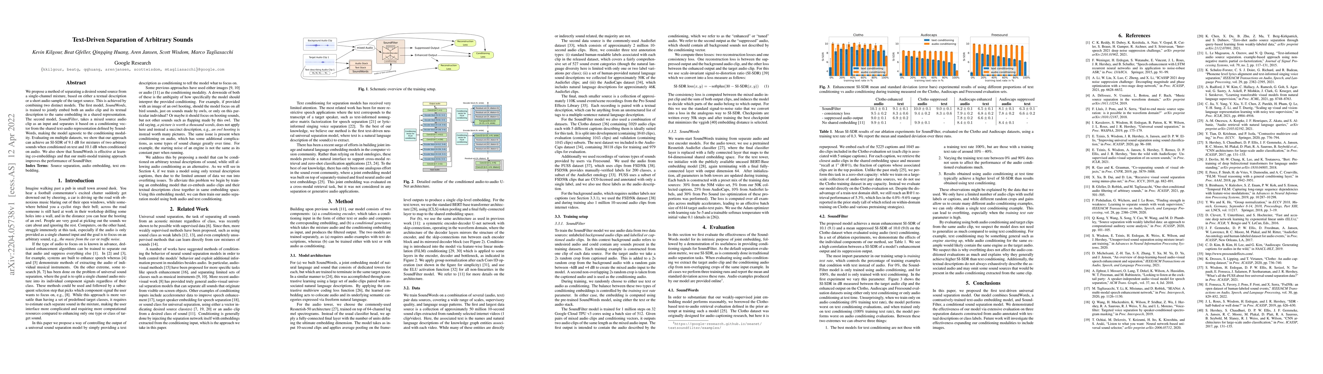 Thumbnail for Text-Driven Separation of Arbitrary Sounds