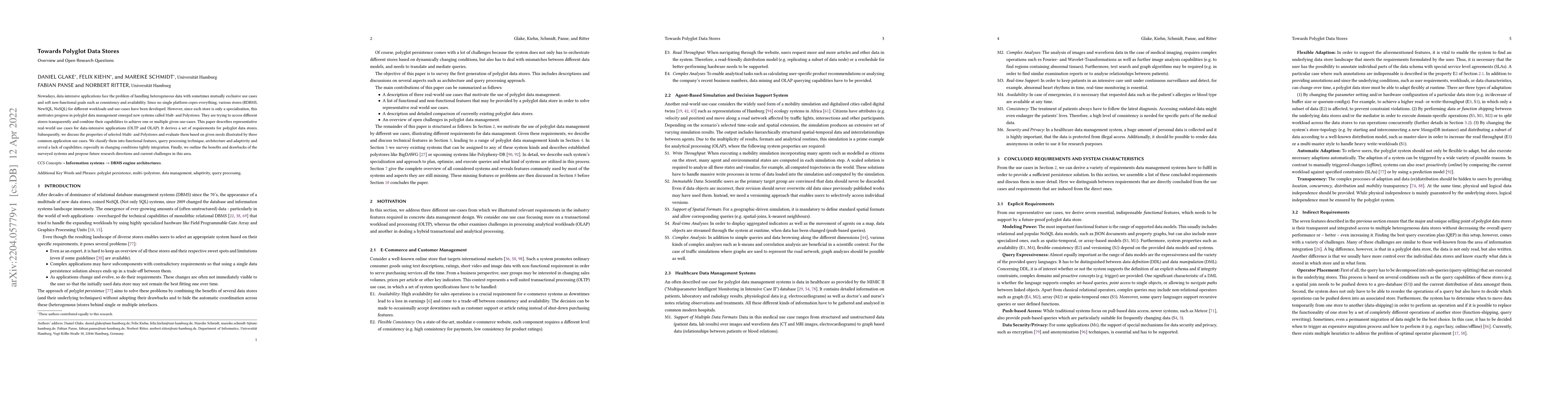 Thumbnail for Towards Polyglot Data Stores -- Overview and Open Research Questions