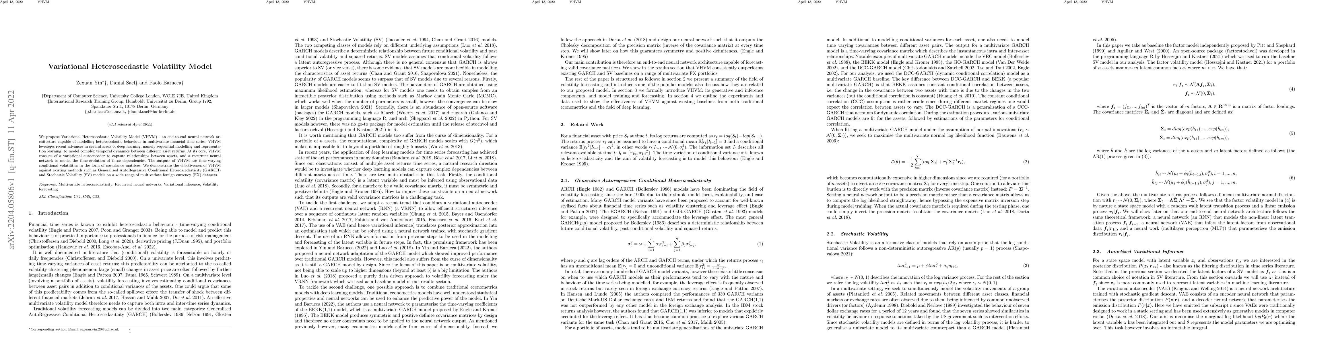 Thumbnail for Variational Heteroscedastic Volatility Model
