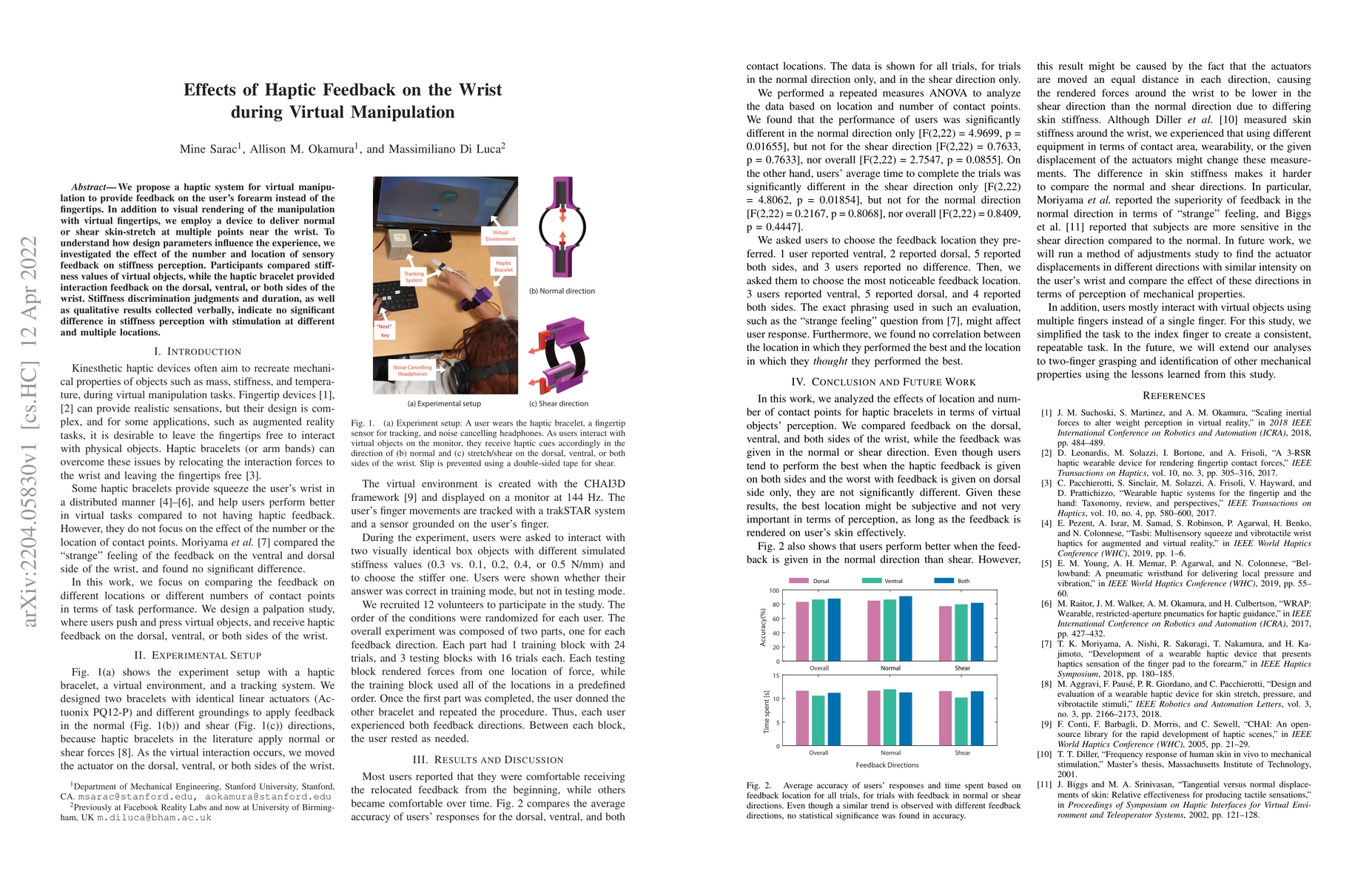 Thumbnail for Effects of Haptic Feedback on the Wrist during Virtual Manipulation