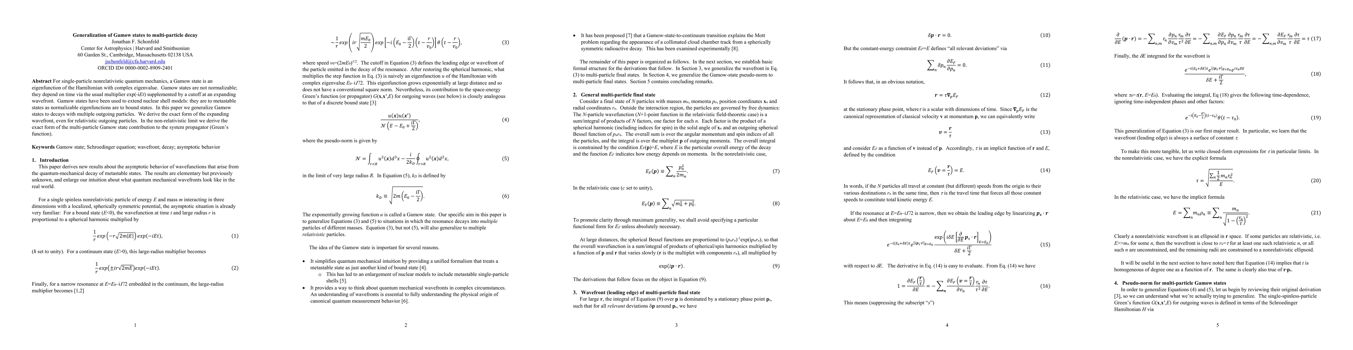 Thumbnail for Generalization of Gamow states to multi-particle decay