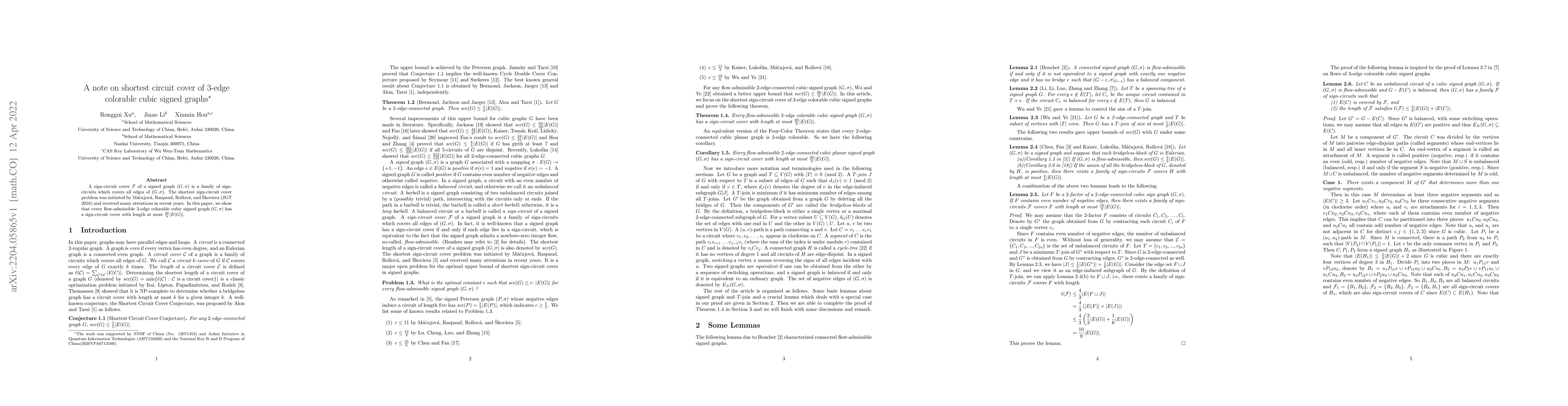 Thumbnail for A note on shortest circuit cover of 3-edge colorable cubic signed graphs