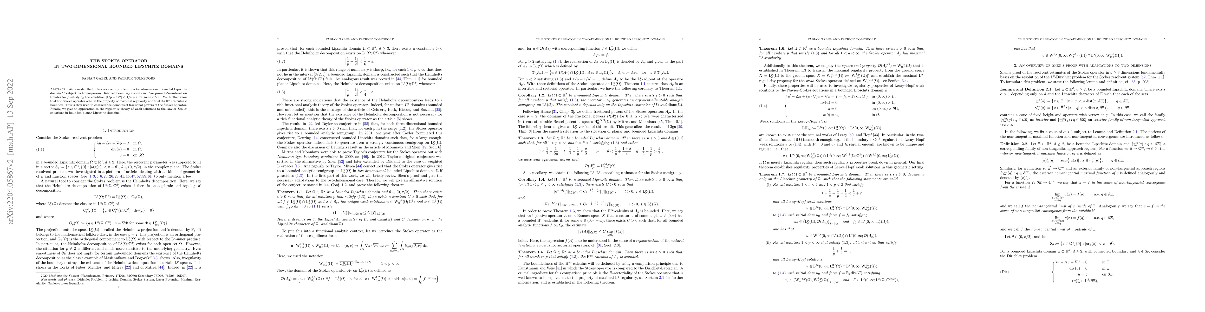 Thumbnail for The Stokes operator in two-dimensional bounded Lipschitz domains