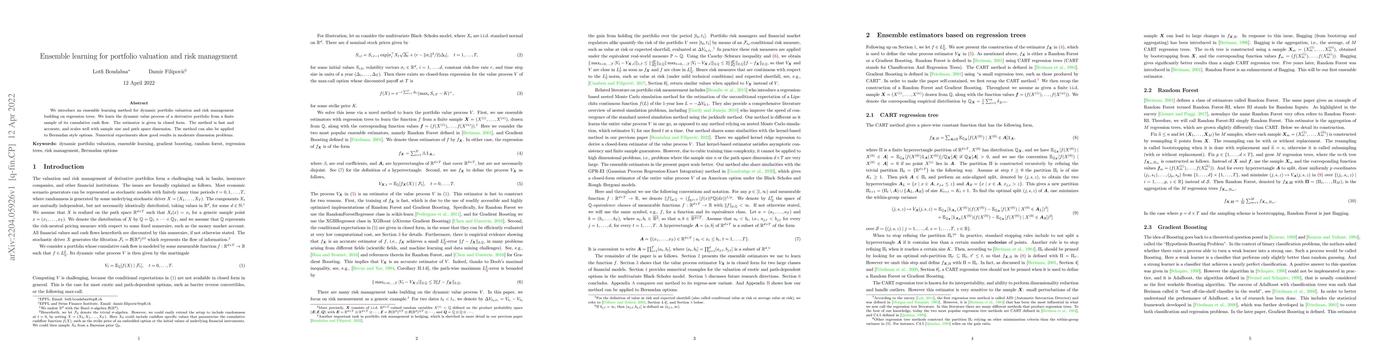 Thumbnail for Ensemble learning for portfolio valuation and risk management
