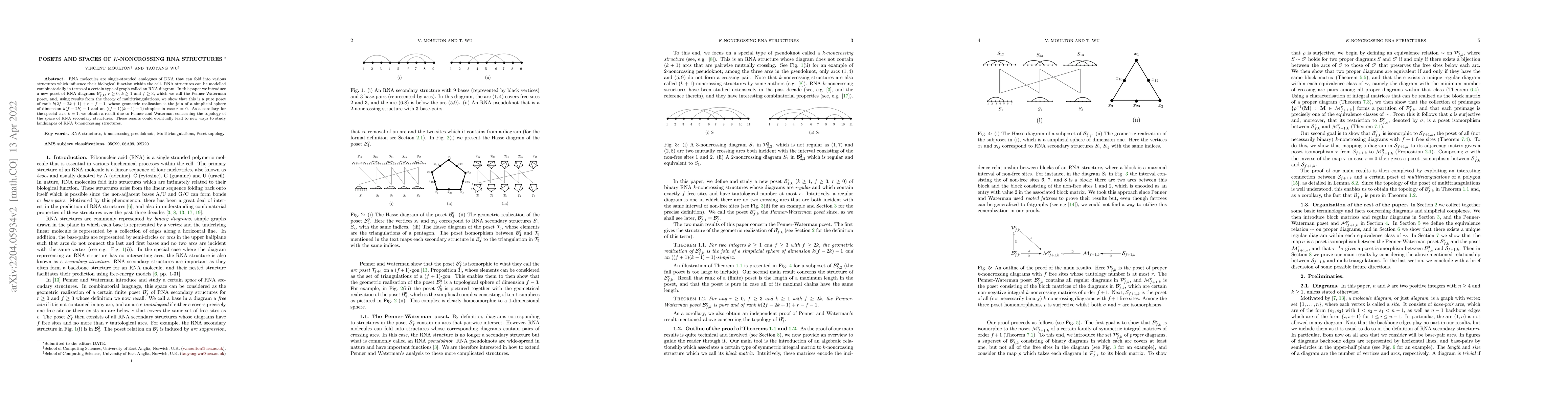 Thumbnail for Posets and spaces of $k$-noncrossing RNA Structures