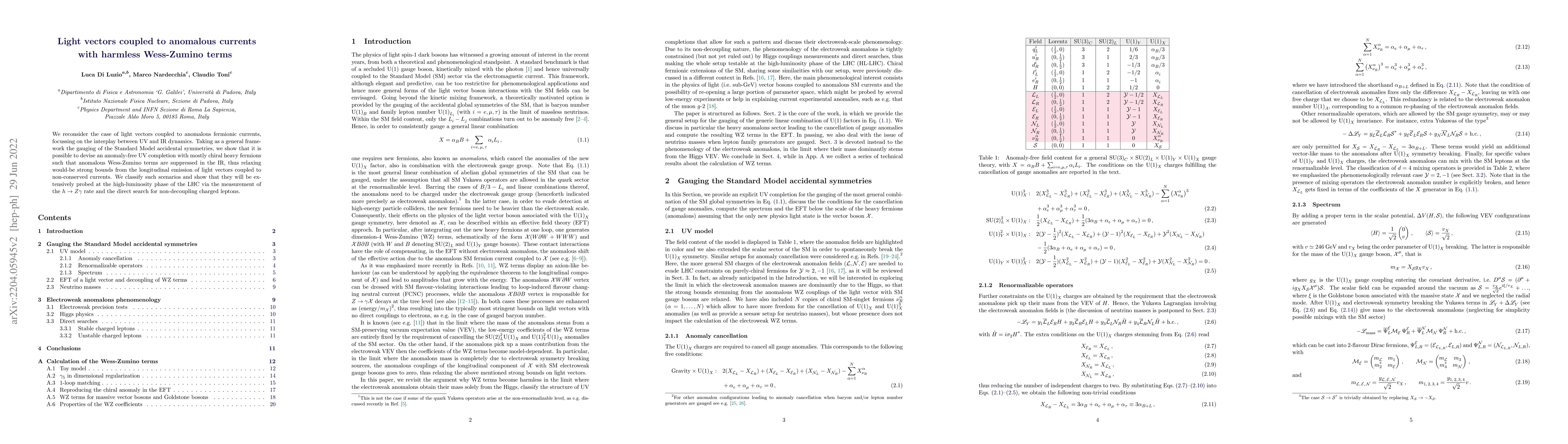 Thumbnail for Light vectors coupled to anomalous currents with harmless Wess-Zumino
  terms