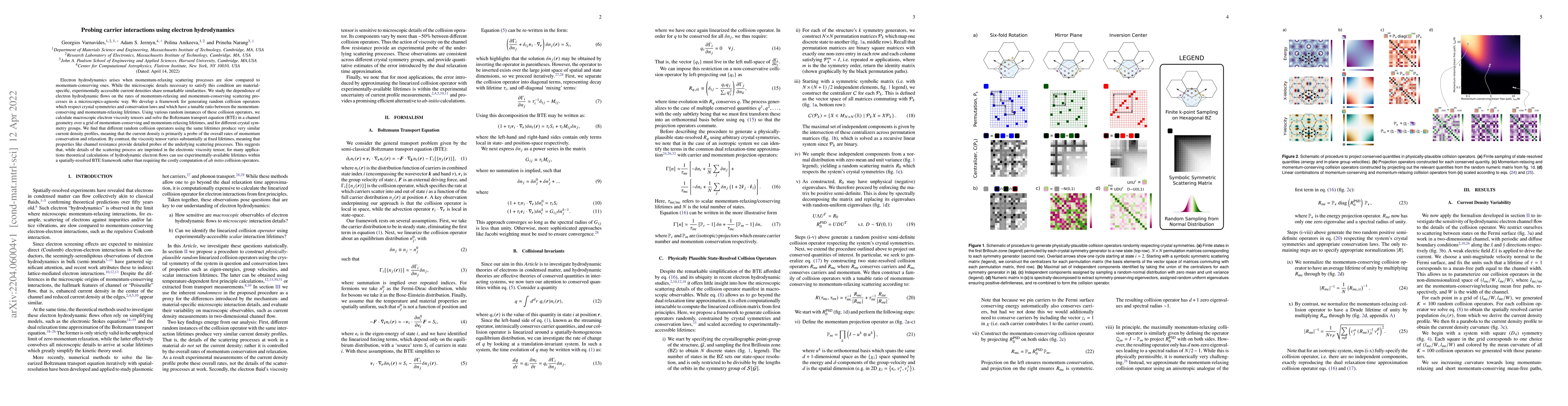 Thumbnail for Probing carrier interactions using electron hydrodynamics