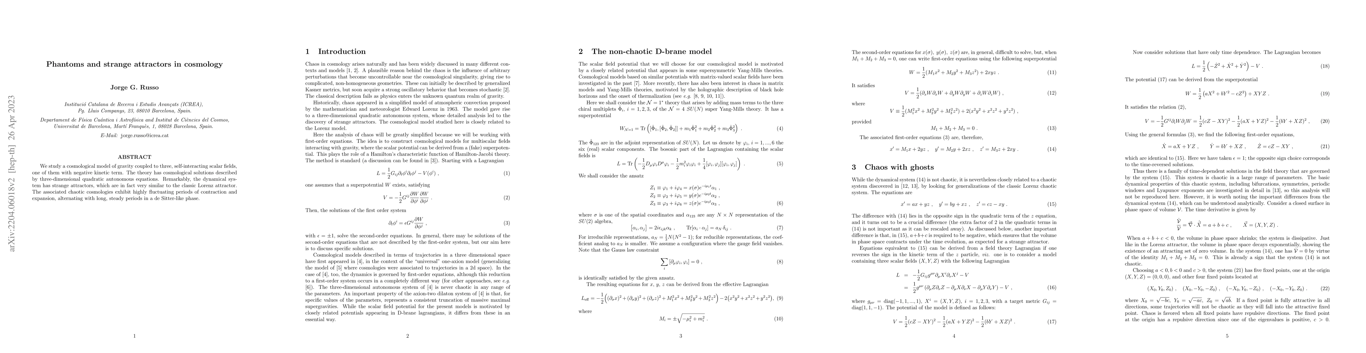 Thumbnail for Phantoms and strange attractors in cosmology