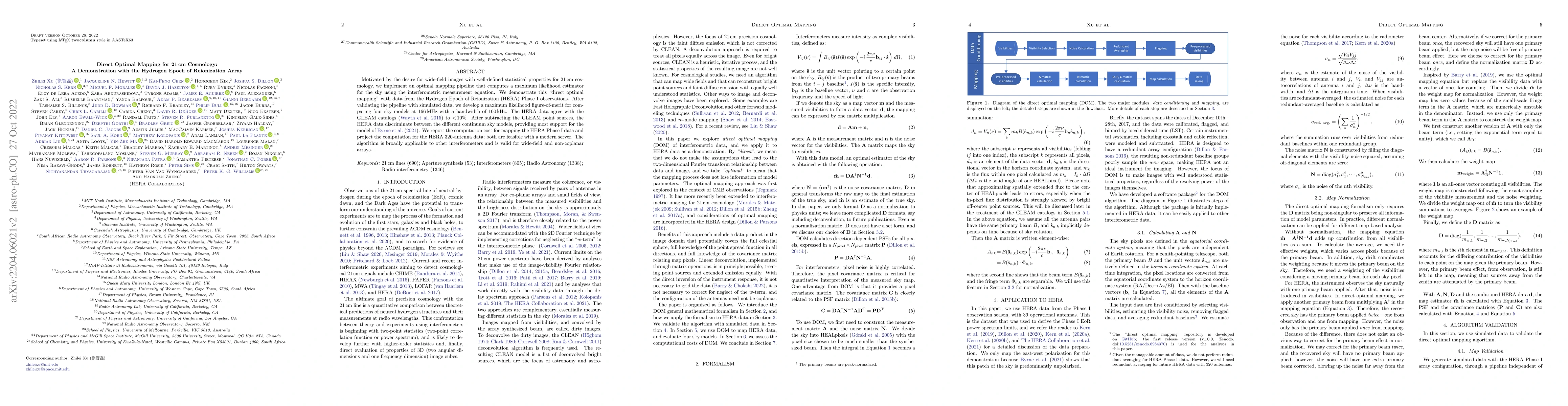 Thumbnail for Direct Optimal Mapping for 21cm Cosmology: A Demonstration with the
  Hydrogen Epoch of Reionization Array