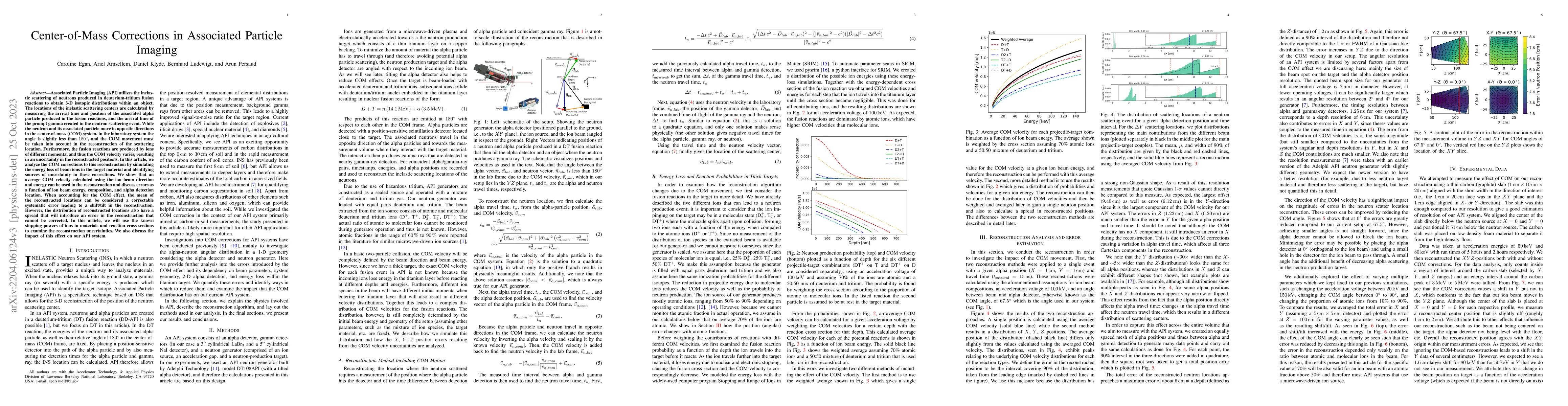 Thumbnail for Center-of-Mass Corrections in Associated Particle Imaging