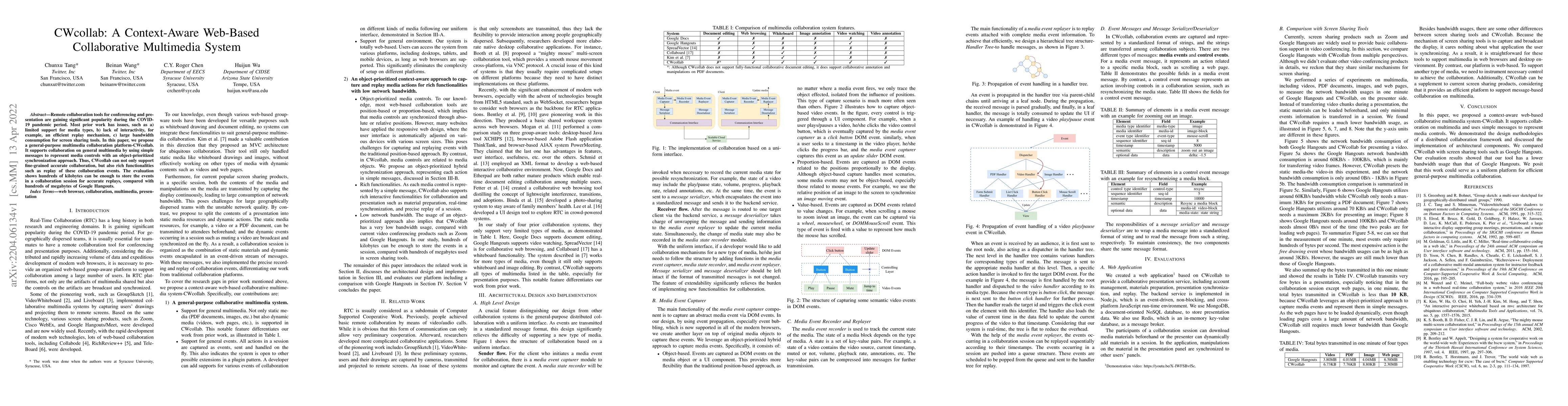 Thumbnail for CWcollab: A Context-Aware Web-Based Collaborative Multimedia System