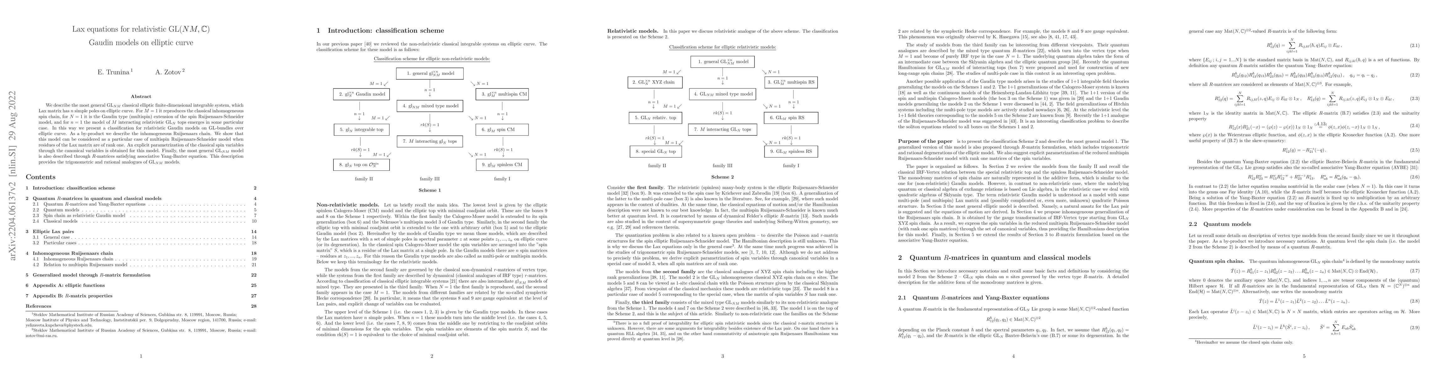 Thumbnail for Lax equations for relativistic ${\rm GL}(NM,{\mathbb C})$ Gaudin models
  on elliptic curve