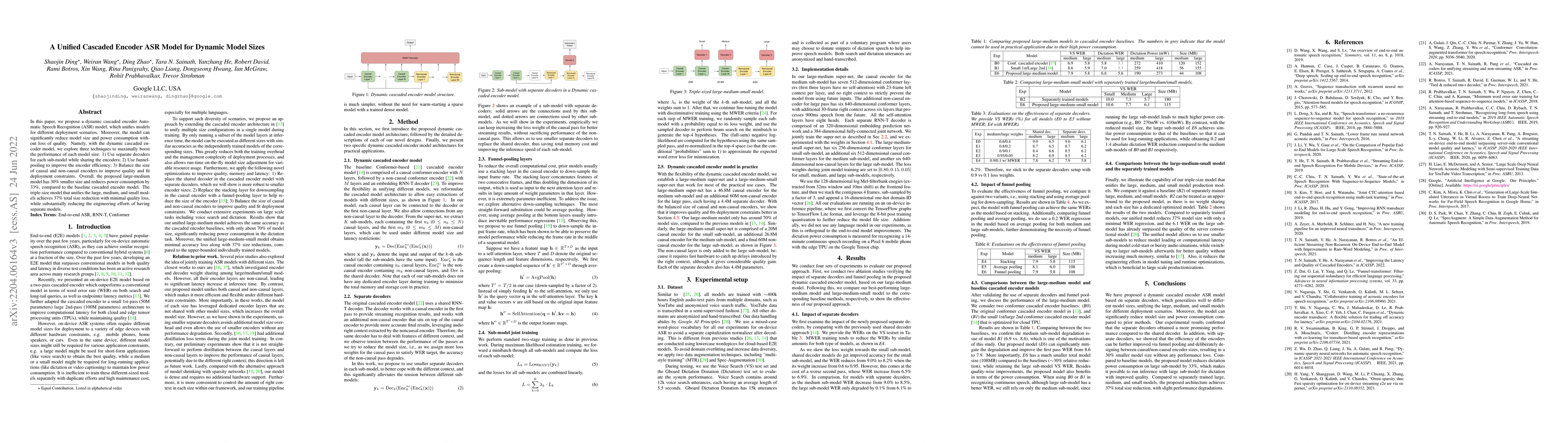 Thumbnail for A Unified Cascaded Encoder ASR Model for Dynamic Model Sizes