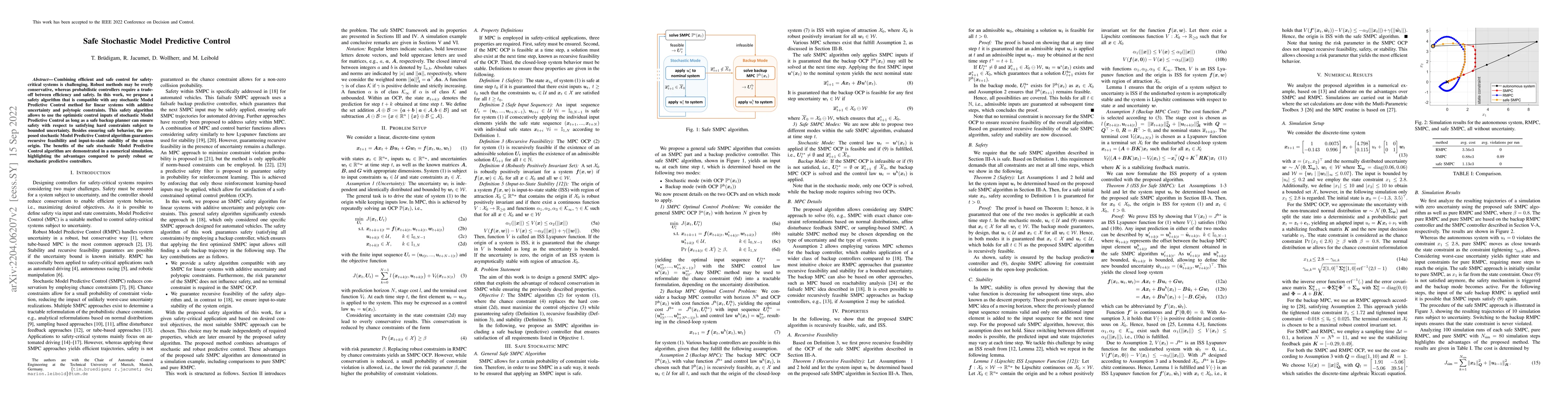 Thumbnail for Safe Stochastic Model Predictive Control