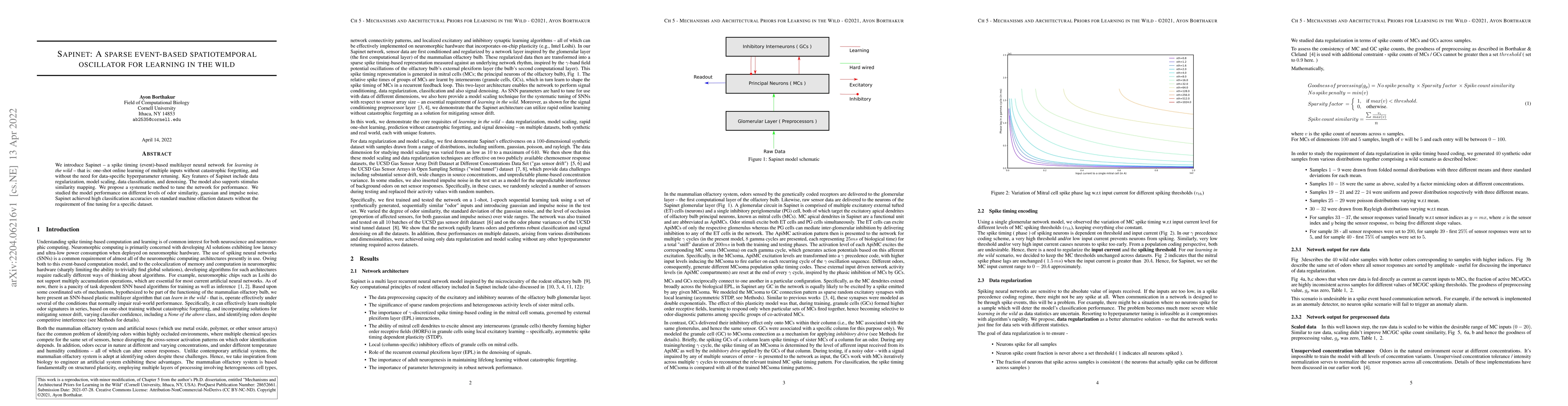 Thumbnail for Sapinet: A sparse event-based spatiotemporal oscillator for learning in
  the wild