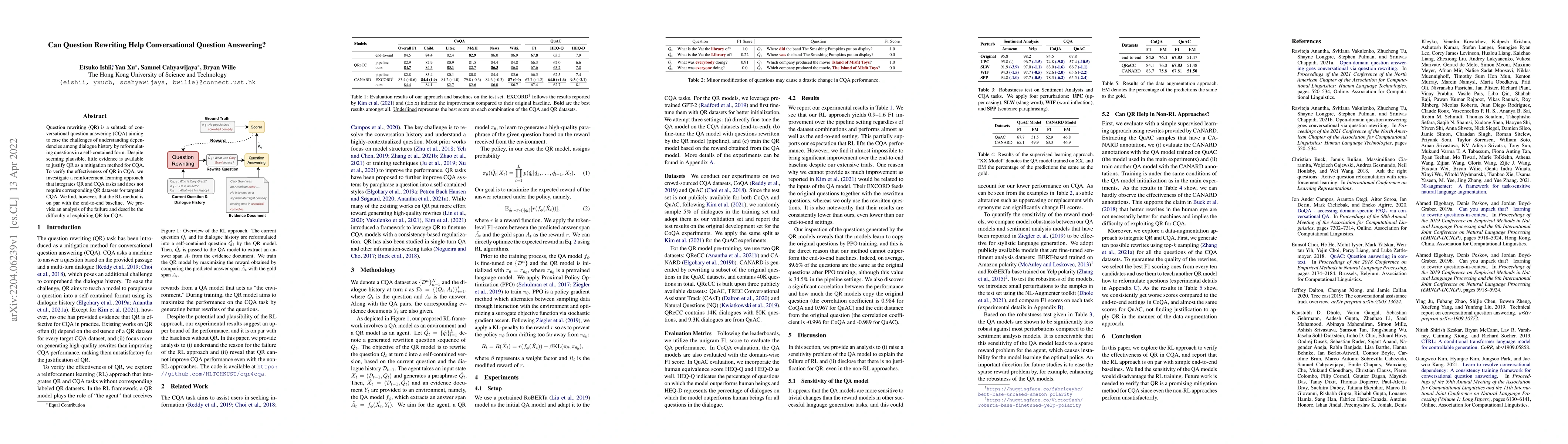 Thumbnail for Can Question Rewriting Help Conversational Question Answering?