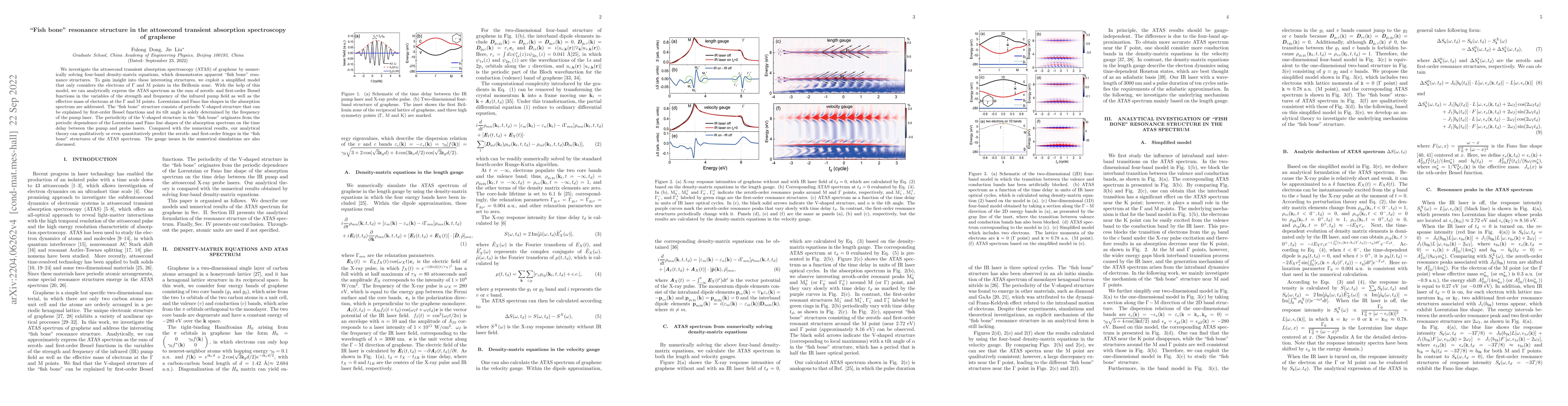 Thumbnail for Fishbone resonance structure in the attosecond transient absorption
  spectroscopy of graphene