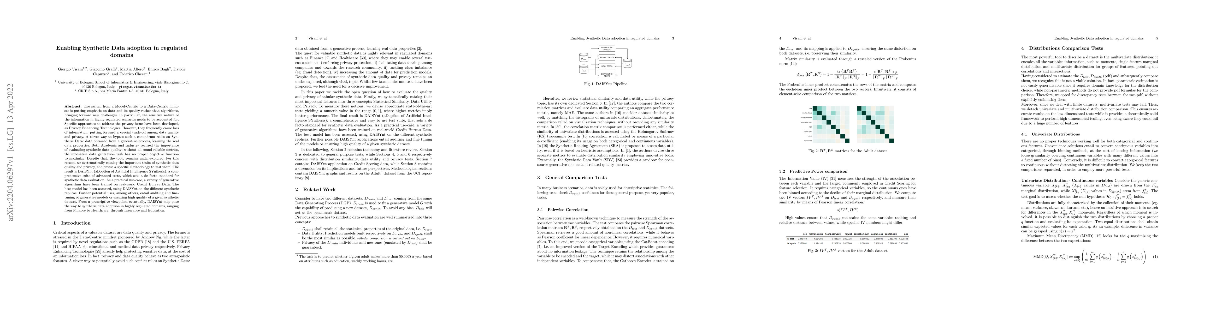 Thumbnail for Enabling Synthetic Data adoption in regulated domains