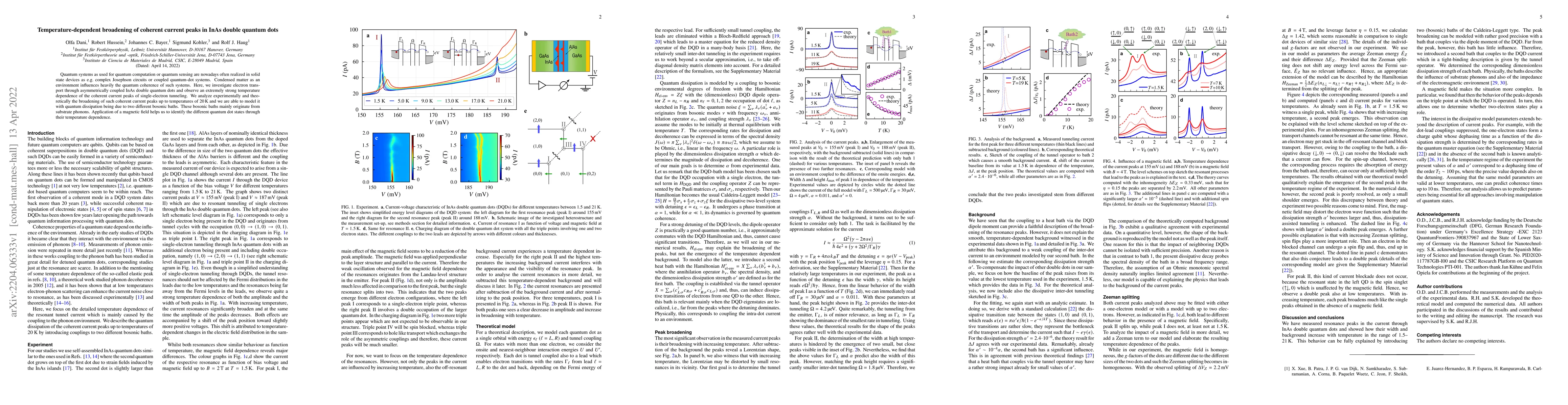 Thumbnail for Temperature-dependent broadening of coherent current peaks in InAs
  double quantum dots