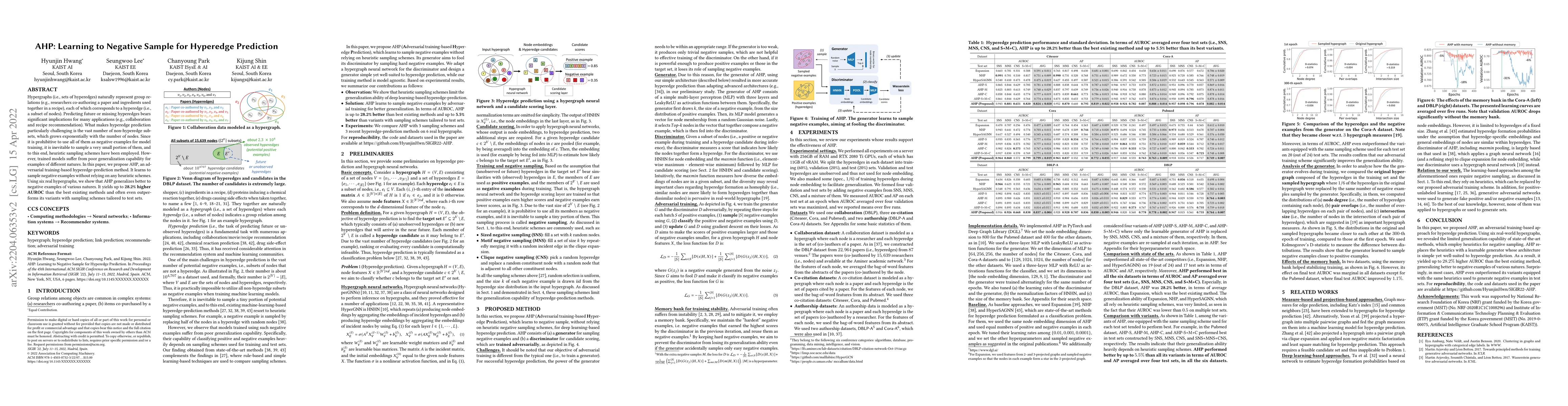Thumbnail for AHP: Learning to Negative Sample for Hyperedge Prediction