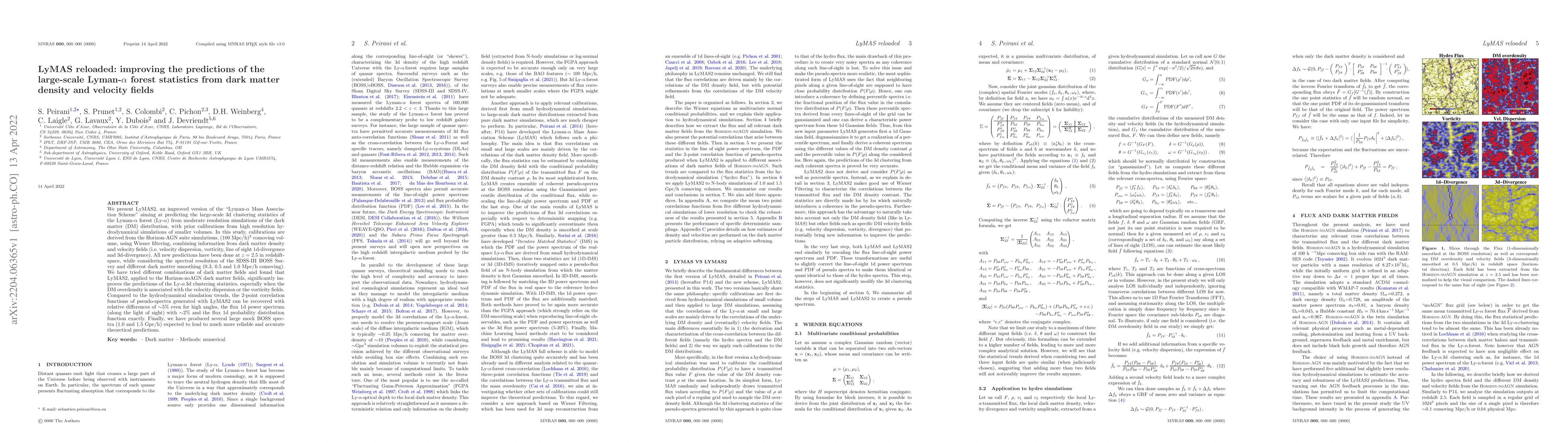 Thumbnail for LyMAS reloaded: improving the predictions of the large-scale
  Lyman-{\alpha} forest statistics from dark matter density and velocity fields