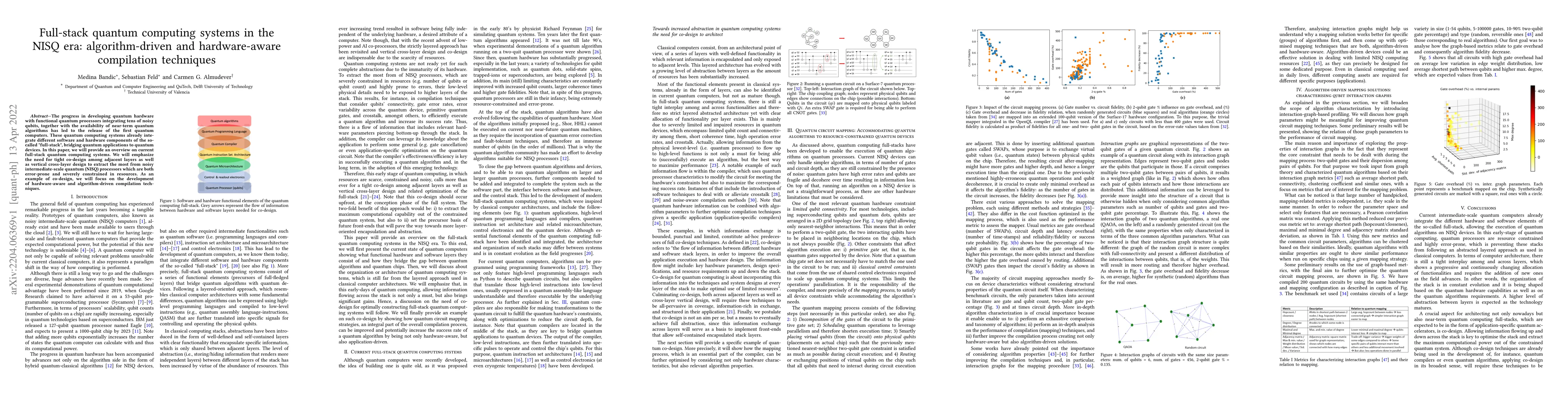 Thumbnail for Full-stack quantum computing systems in the NISQ era: algorithm-driven
  and hardware-aware compilation techniques