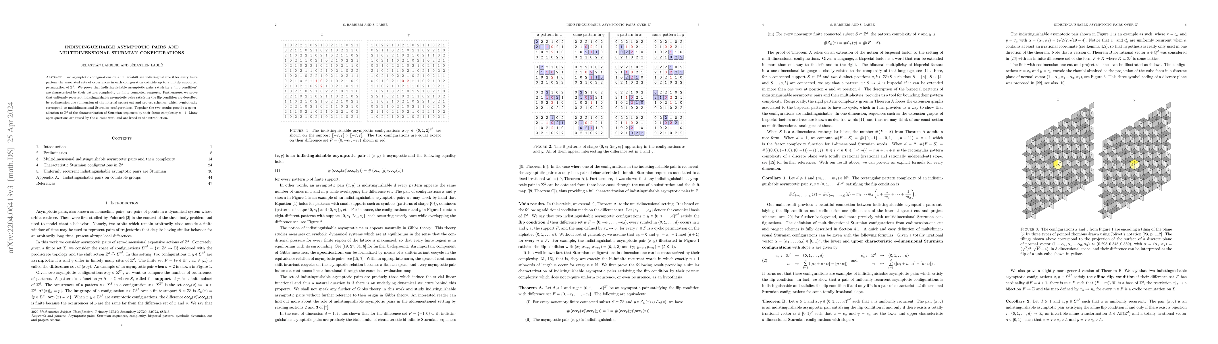 Thumbnail for Indistinguishable asymptotic pairs and multidimensional Sturmian
  configurations