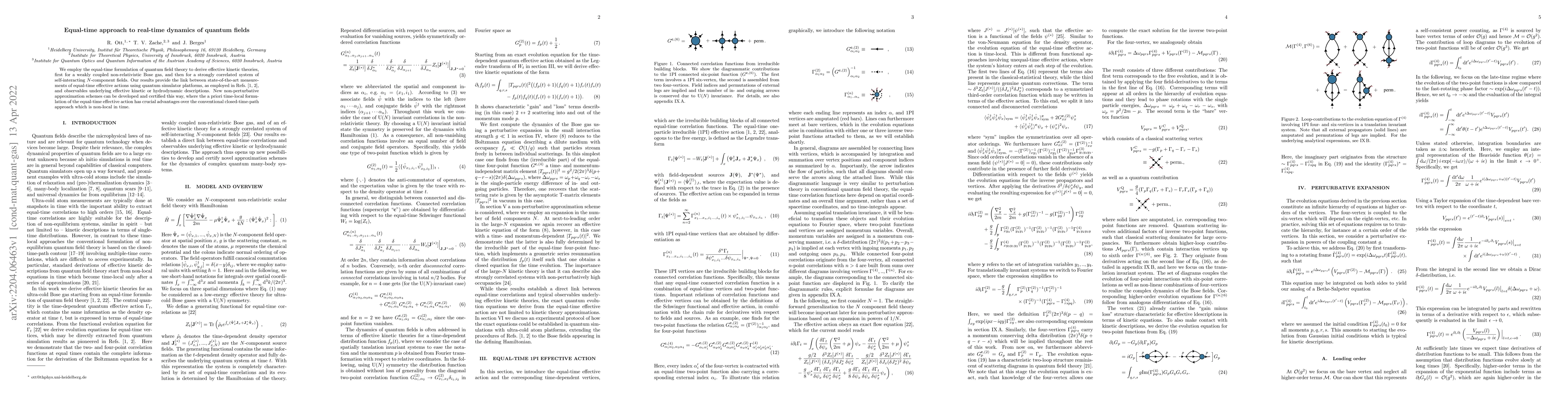 Thumbnail for Equal-time approach to real-time dynamics of quantum fields