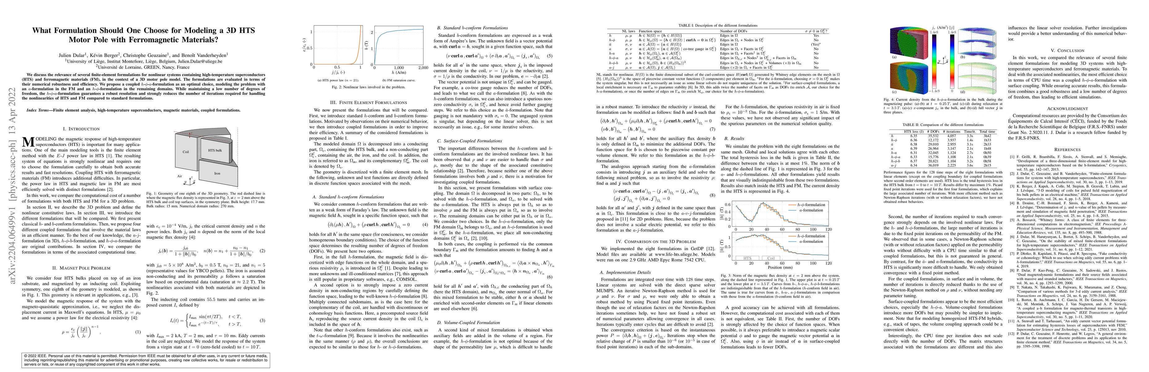 Thumbnail for What Formulation Should One Choose for Modeling a 3D HTS Motor Pole with
  Ferromagnetic Materials?