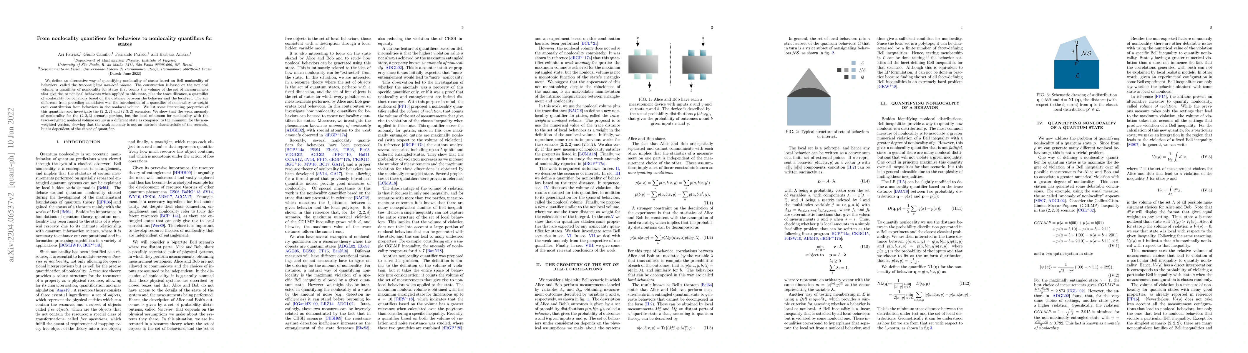 Thumbnail for From nonlocality quantifiers for behaviors to nonlocality quantifiers
  for states