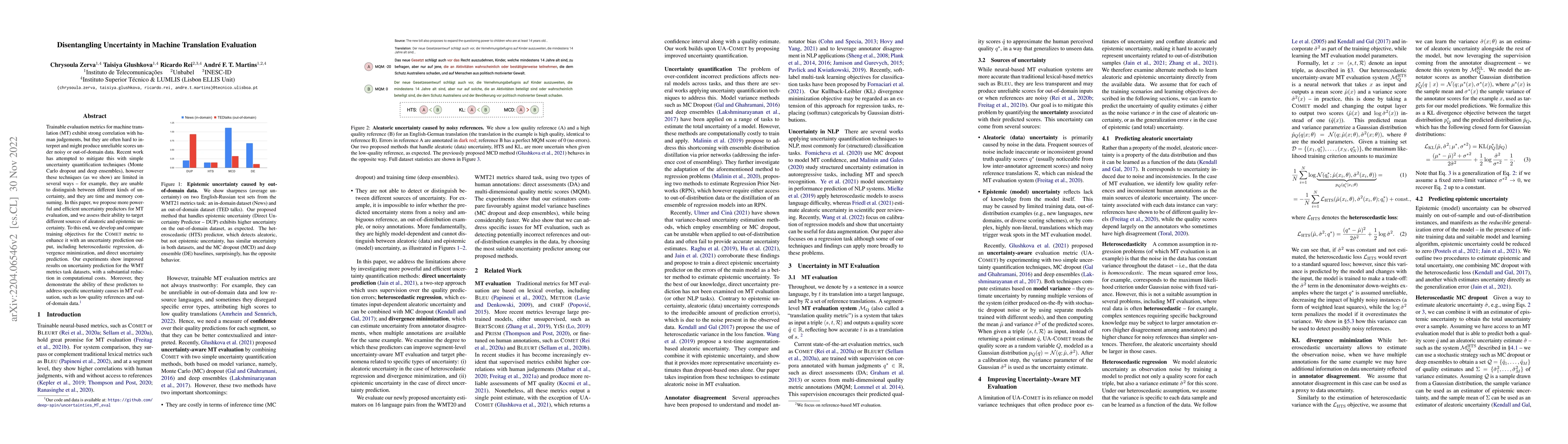 Thumbnail for Disentangling Uncertainty in Machine Translation Evaluation