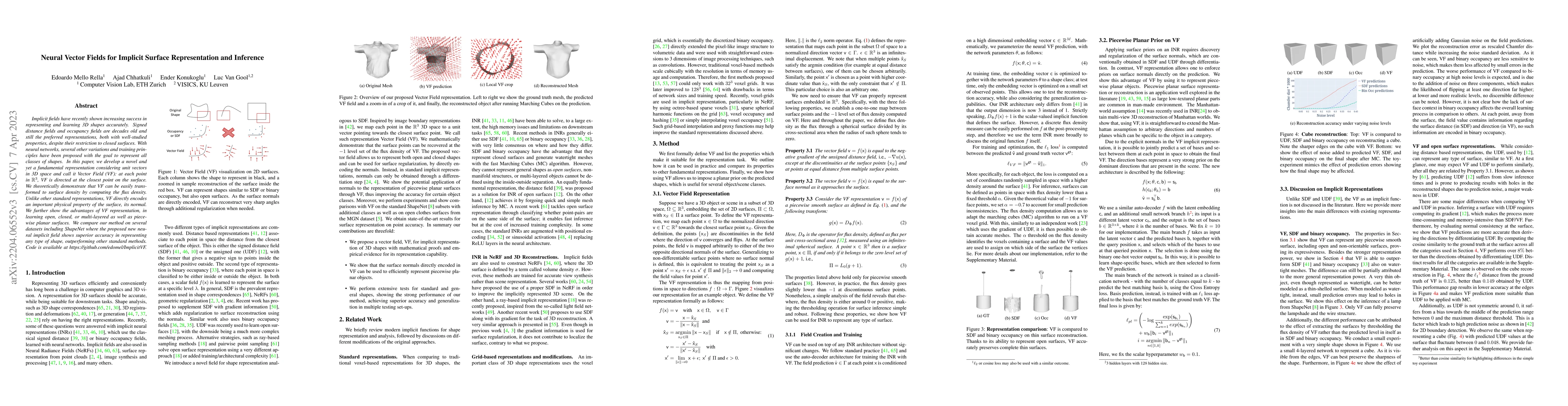 Thumbnail for Neural Vector Fields for Implicit Surface Representation and Inference