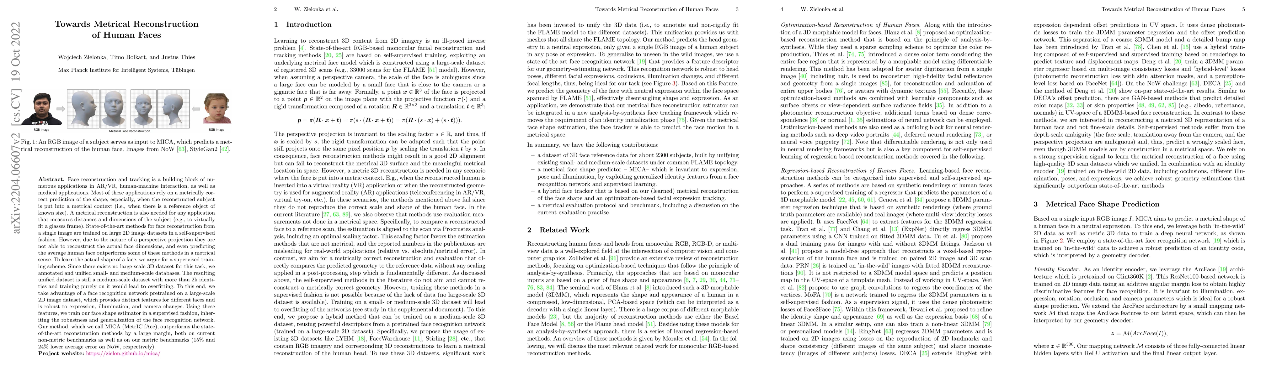 Thumbnail for Towards Metrical Reconstruction of Human Faces