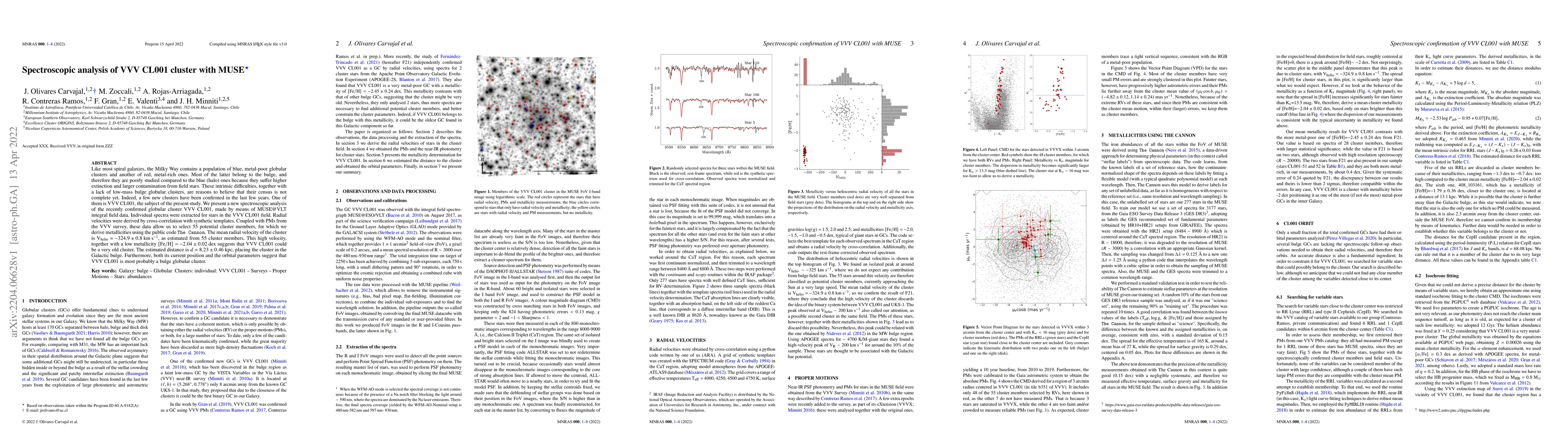 Thumbnail for Spectroscopic analysis of VVV CL001 cluster with MUSE