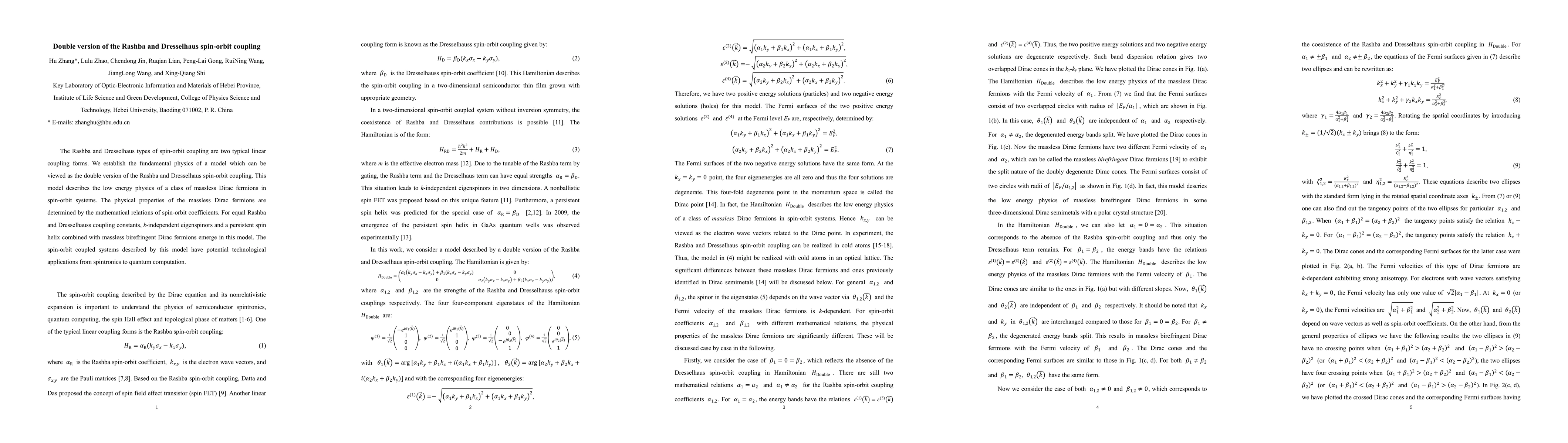 Thumbnail for Double version of the Rashba and Dresselhaus spin-orbit coupling