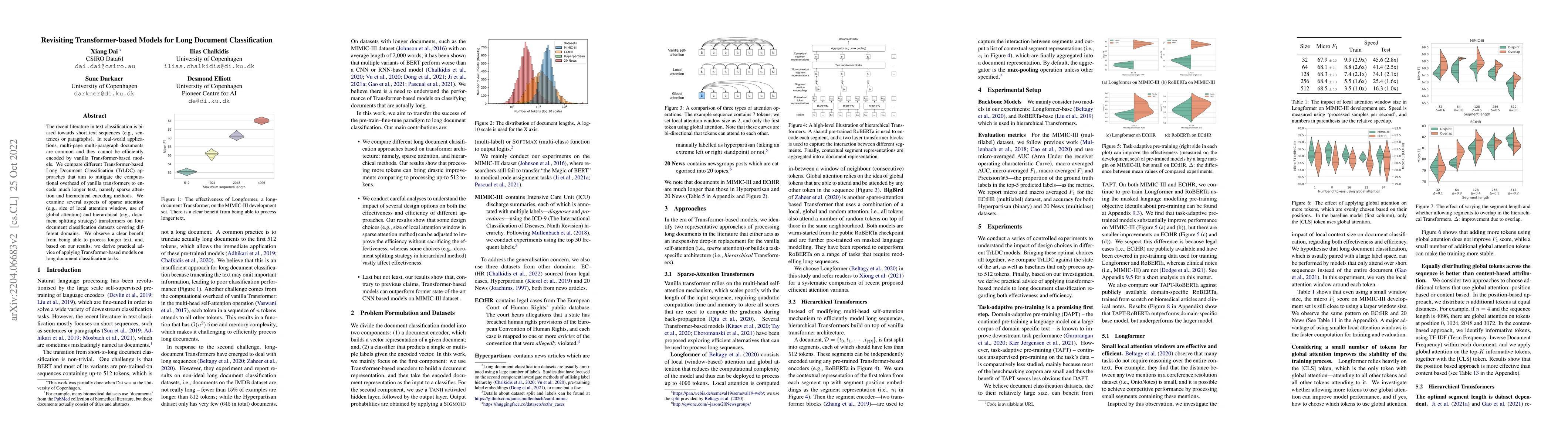Thumbnail for Revisiting Transformer-based Models for Long Document Classification
