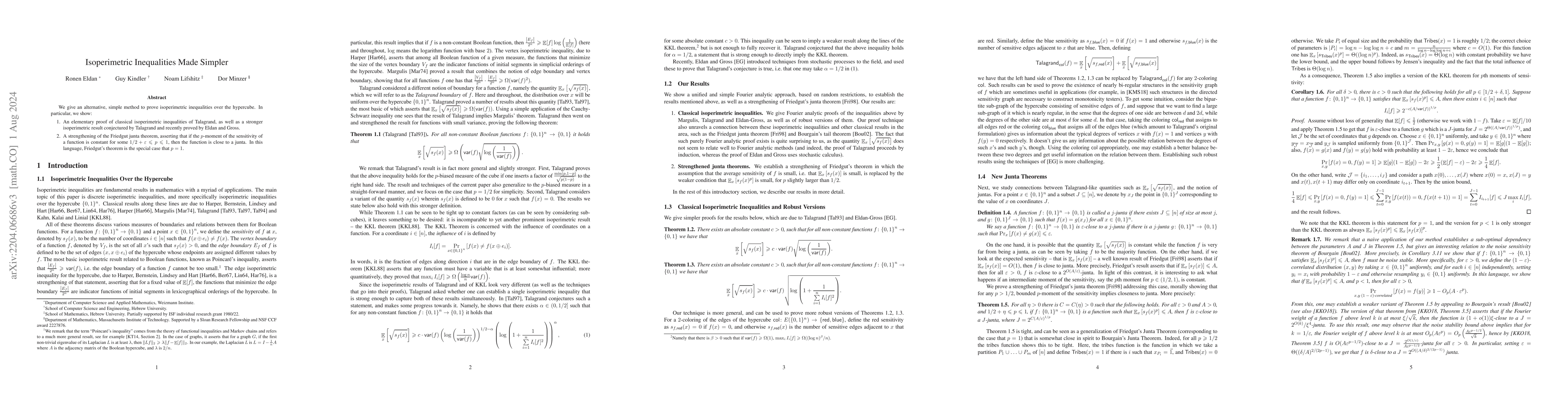 Thumbnail for Isoperimetric Inequalities Made Simpler