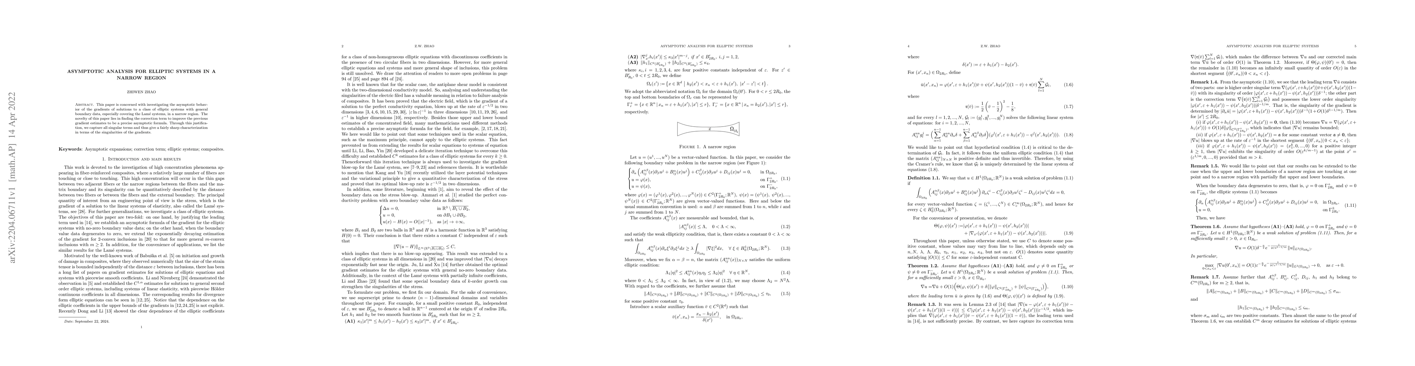 Thumbnail for Asymptotic analysis for elliptic systems in a narrow region