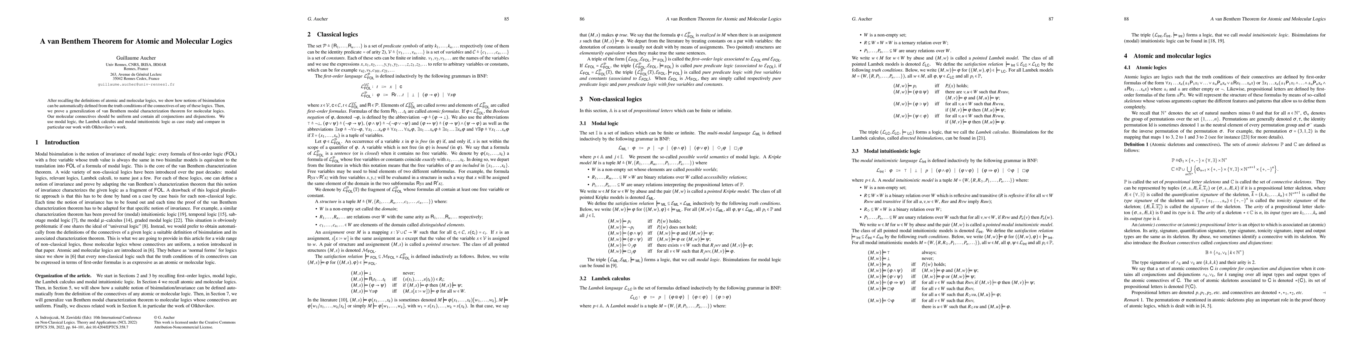 Thumbnail for A van Benthem Theorem for Atomic and Molecular Logics