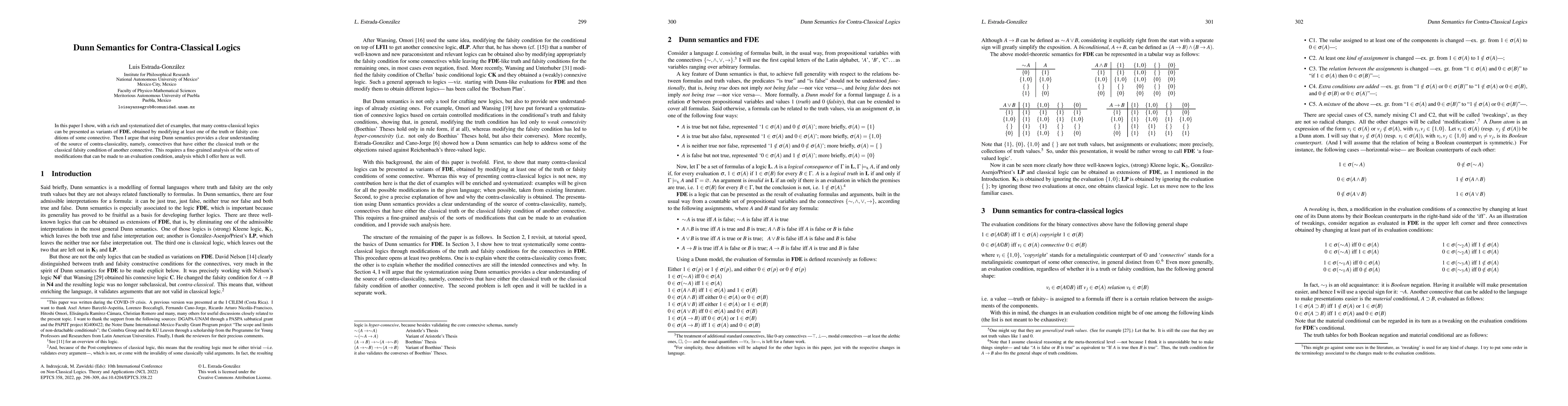 Thumbnail for Dunn Semantics for Contra-Classical Logics