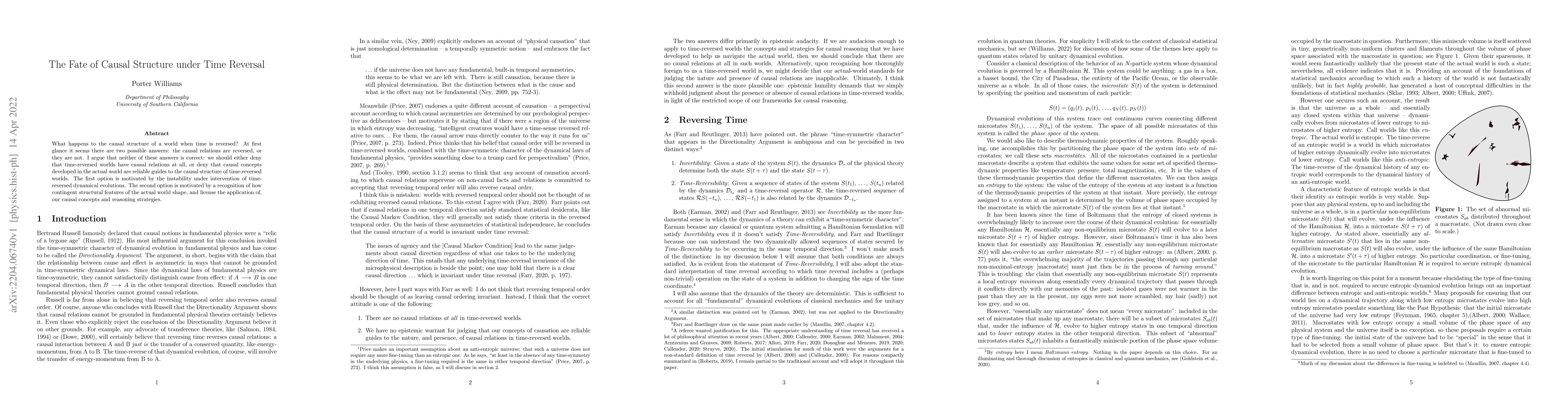 Thumbnail for The Fate of Causal Structure under Time Reversal