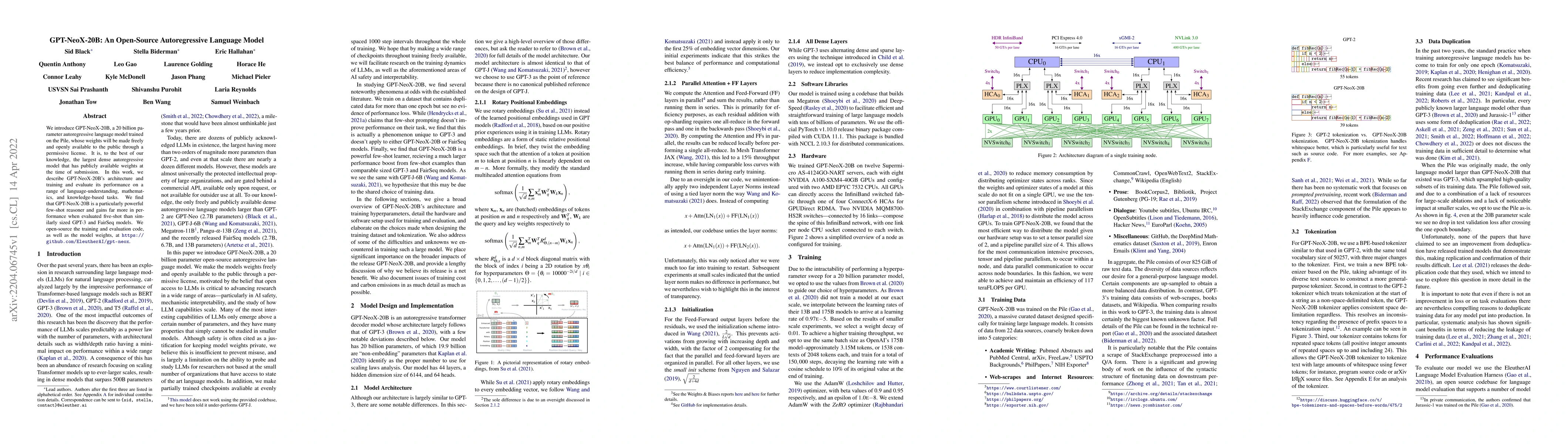 Thumbnail for GPT-NeoX-20B: An Open-Source Autoregressive Language Model