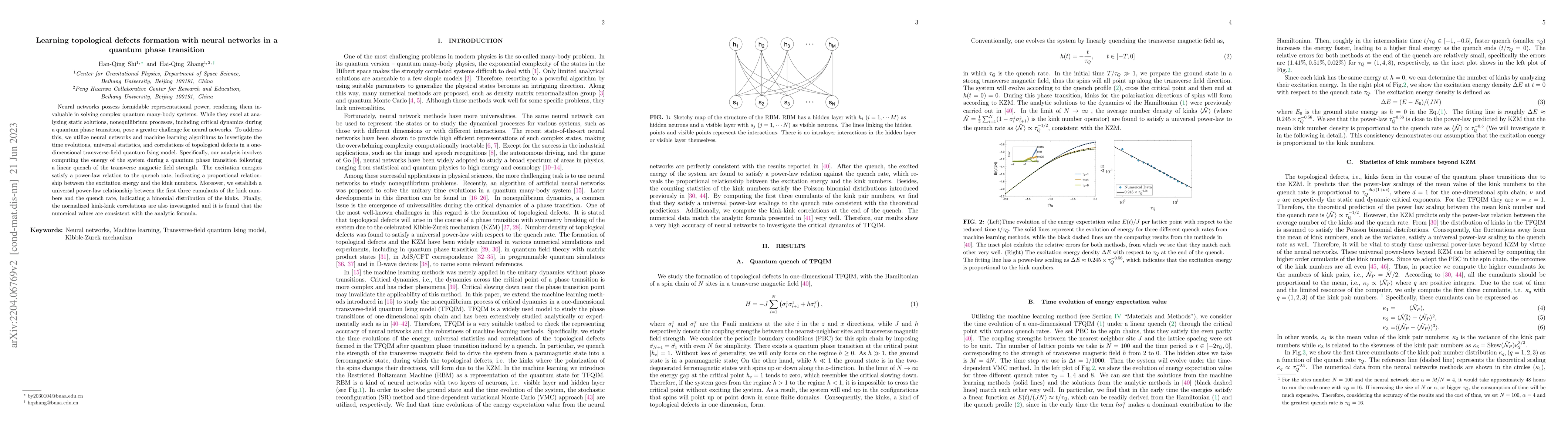 Thumbnail for Learning topological defects formation with neural networks in a quantum
  phase transition
